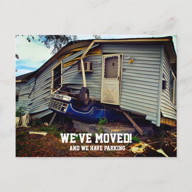 Funny change of address postcard (Front)