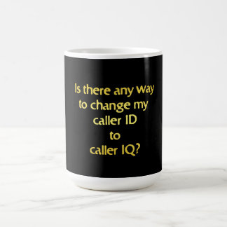 Funny Changing ID to IQ Joke Coffee Mug