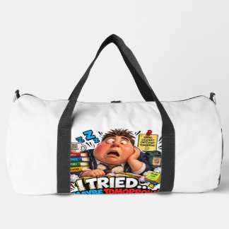 Funny Characters Back to School Balloon Duffle Bag