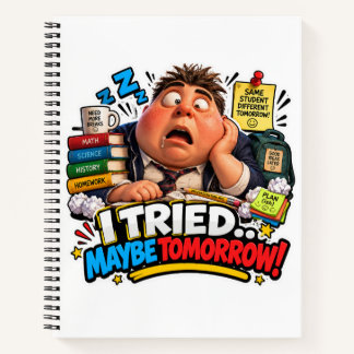 Funny Characters Back to School Balloon Notebook