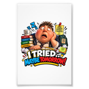 Funny Characters Back to School Balloon Photo Print