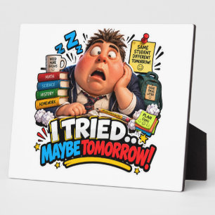 Funny Characters Back to School Balloon Plaque