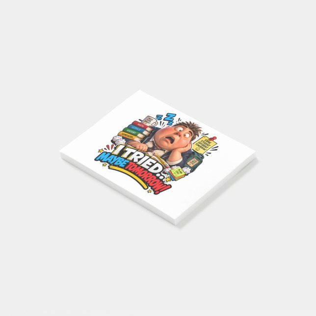 Funny Characters Back to School Balloon Post-it Notes (Angled)