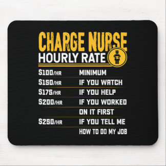Funny Charge Nurse Hourly Rate - Rn Registered Mouse Pad