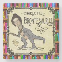 Funny Charlotte Bronte Saurus Dinosaur Book Reader