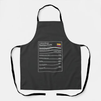 Funny Chart Colombian NutritionFacts Apron
