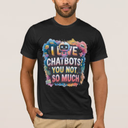 Funny Chatbot Memes Companion I Love Chatbots T-Shirt