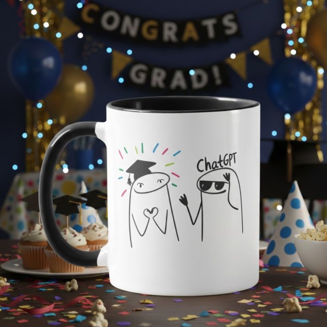 Funny ChatGPT Graduate University Graduation Mug (Creator Uploaded)