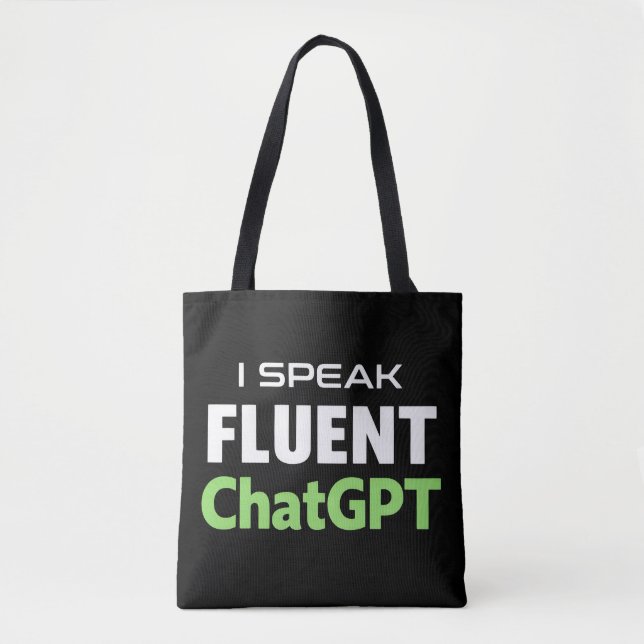 Funny ChatGPT Tote Bag (Front)
