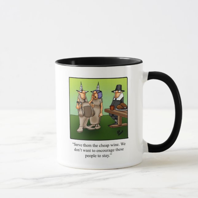 Funny Cheap Wine Humour Mug (Right)