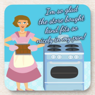 Funny Cheatin Brownies Slogan Coaster