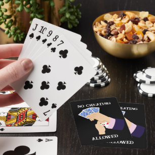 Funny cheating add text gambling  playing cards