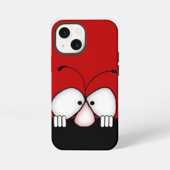 Funny Checking In  iPhone Case (Back)