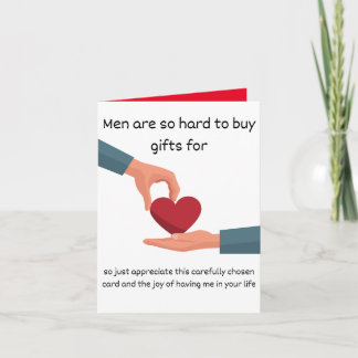 funny cheeky men birthday gift card