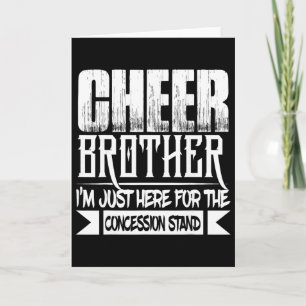 Funny Cheer Brother Boys Sibling Cheerleader Son C Card