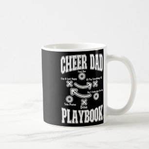 Funny Cheer Dad Cheerleader Playbook Cheerleading Coffee Mug