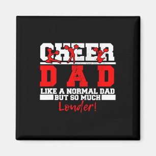 Funny Cheer Dad Cheerleading Daddy Daughter Cheerl Magnet
