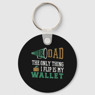 Funny Cheer Dad Cheerleading Gift For Men Fathers  Key Ring