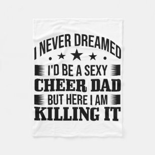 Funny Cheer Dad Gift For Men Cool Y Cheerleading F Fleece Blanket
