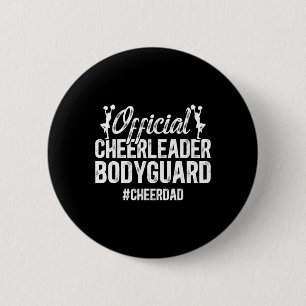 Funny Cheer Dad Of A Cheerleader Father Cheerleadi 6 Cm Round Badge