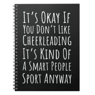 Funny Cheer Gift For Team Cheerleading Cheerleader Notebook
