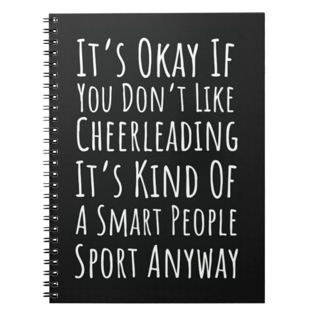 Funny Cheer Gift For Team Cheerleading Cheerleader Notebook (Front)