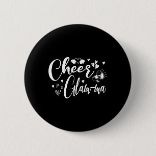 Funny Cheer Glam-ma Cheerleading Cool Mum Grandma 6 Cm Round Badge