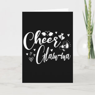 Funny Cheer Glam-ma Cheerleading Cool Mum Grandma  Card