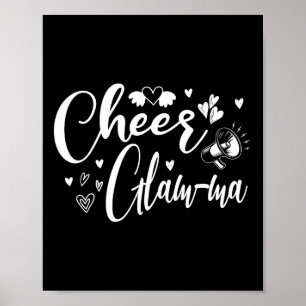 Funny Cheer Glam-ma Cheerleading Cool Mum Grandma  Poster