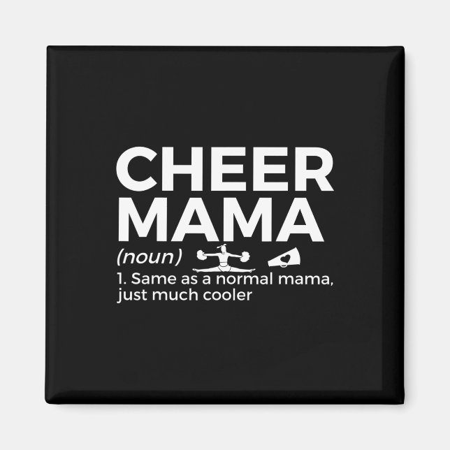 Funny Cheer Mum Definition Cheerleading  Magnet (Front)