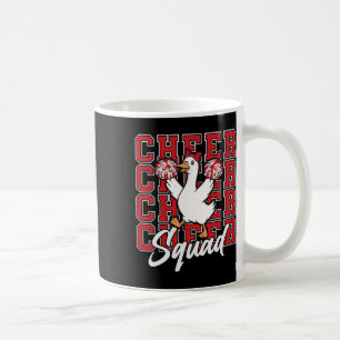 Funny Cheer Squad Goose Red Coquette Bow Sport Che Coffee Mug