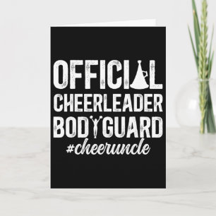Funny Cheer Uncle Of A Cheerleader Uncle Cheerlead Card
