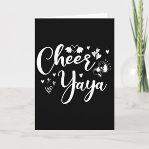 Funny Cheer Yaya Cheerleading Cool Mum Grandma Mat Card