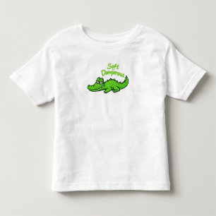 Funny Cheerful Crocodile Smile-Soft but Dangerous Toddler T-Shirt