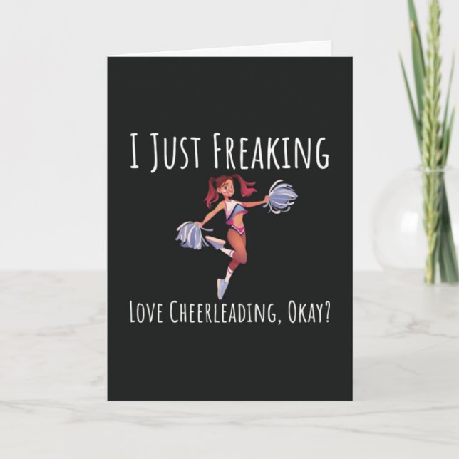 Funny Cheerleader Cards Dance Sport Dancing Dancer (Front)