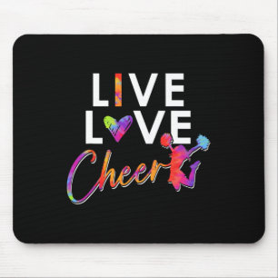Funny Cheerleader Cheerleading Girls Live Love Che Mouse Pad