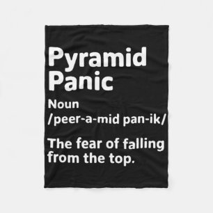 Funny Cheerleader Definition Pyramid Panic Team Gy Fleece Blanket