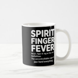 Funny Cheerleader Definition Spirit Finger Fever G Coffee Mug