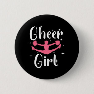 Funny Cheerleader Design For Girls Teen Women Chee 6 Cm Round Badge