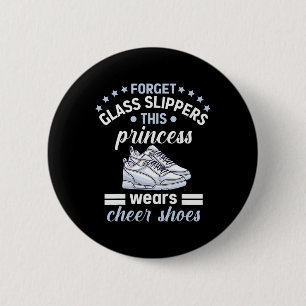 Funny Cheerleader Design For Girls Women Cheerlead 6 Cm Round Badge