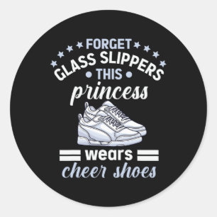 Funny Cheerleader Design For Girls Women Cheerlead Classic Round Sticker