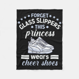 Funny Cheerleader Design For Girls Women Cheerlead Fleece Blanket