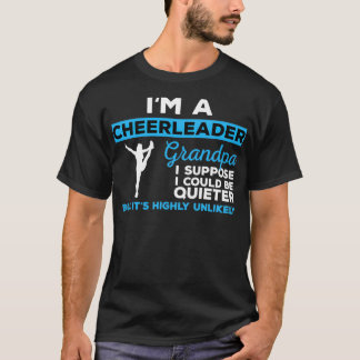 Funny Cheerleader Grandpa Gift T-Shirt