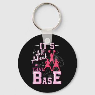 Funny Cheerleading All About That Se Cheer Leader Key Ring