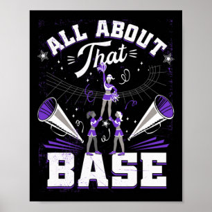 Funny Cheerleading All About That Se Cheer Leader Poster