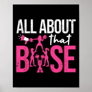 Funny Cheerleading All About That Se Cheer Leader Poster