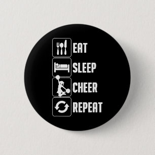 Funny Cheerleading Art For Teen Girl Women Cheerle 6 Cm Round Badge
