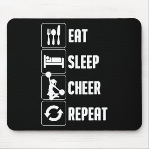 Funny Cheerleading Art For Teen Girl Women Cheerle Mouse Pad