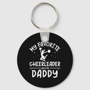 Funny Cheerleading Cheer Dad Shirt Pride Fathers D Key Ring