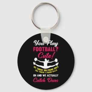 Funny Cheerleading Cheerleader _1  Key Ring